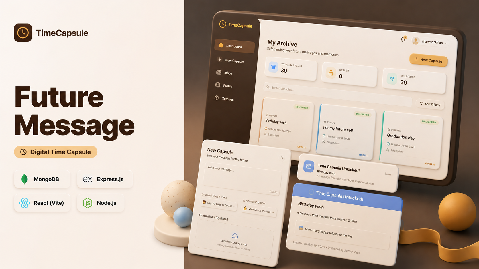Future Message - Digital Time Capsule